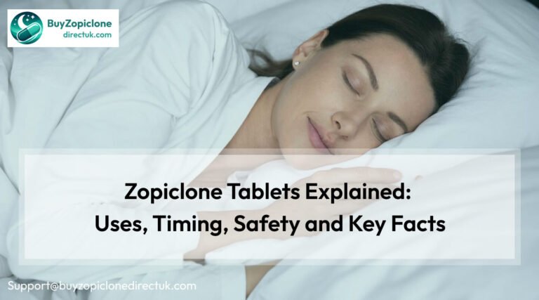 Zopiclone Tablets Explained: Uses, Timing, Safety and Key Facts
